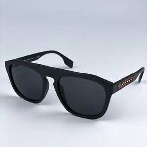 NEW Burberry BE4396U 346487 Matte Black Grey Square Unisex Sunglasses